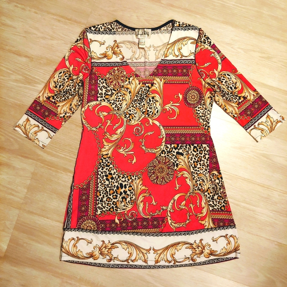 Joseph Ribkoff 3/4 Sleeve Tunic, Sz 10